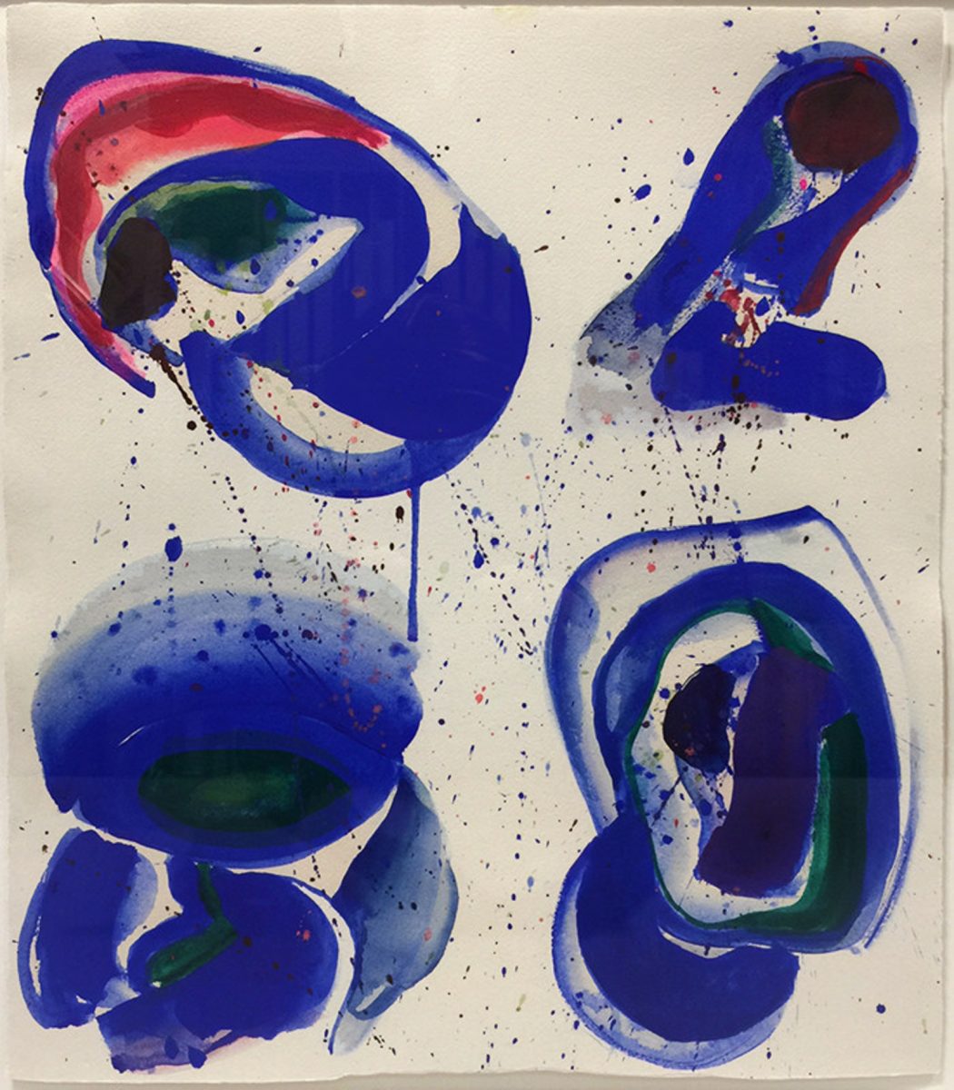 Sam Francis, Upper Left Red (SF61-092), 1960-61, Gouache on paper, 15-1/2" x 12-1/2" (PRNewsfoto/Jonathan Novak Contemporary Art)